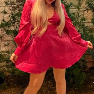 Pink mini dress, worn once